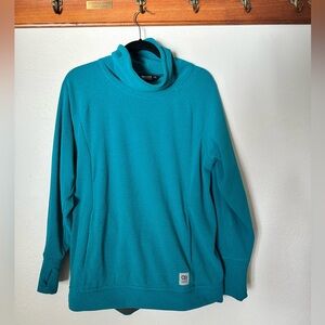Outdoor Research Women’s Teal Waffle Turtleneck Pullover